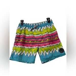 Maui and Sons Multicolor Zigzag Men Shorts